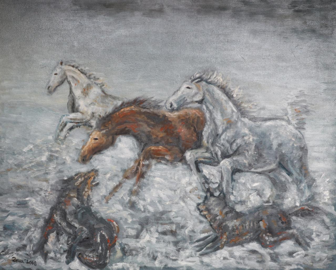Коњи и волци